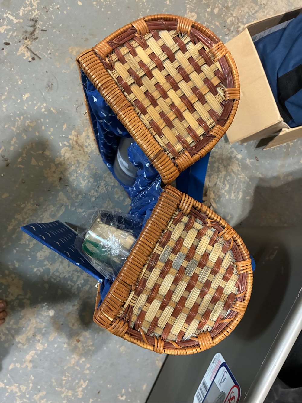 Grey Goose Wicker Picnic Basket